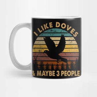 Whispering Wings Stylish Doves Tee Mug